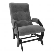 Кресло-маятник Неаполь Модель 12 (Венге-эмаль/Ткань Темно-серый Verona Antrazite Grey)